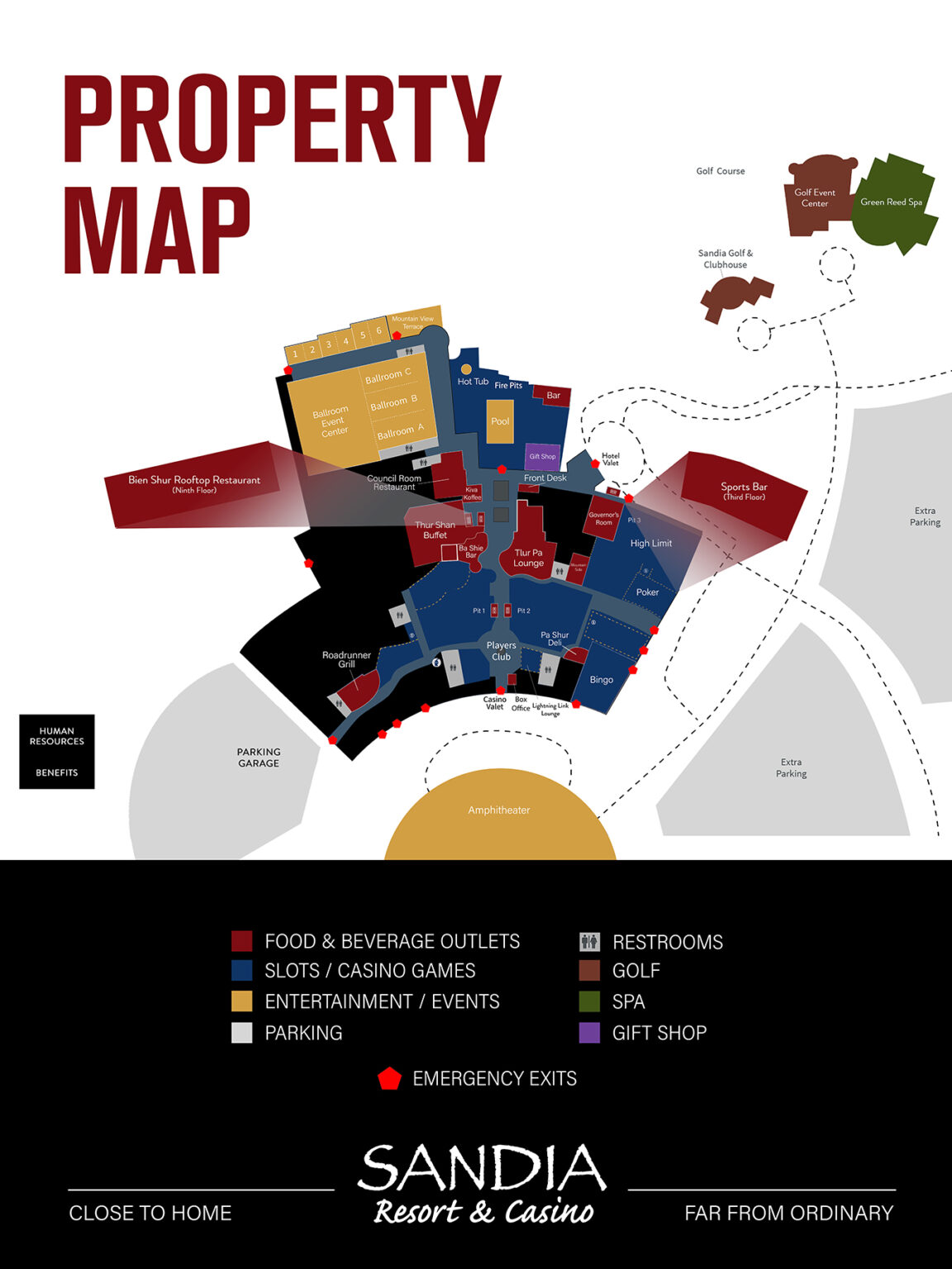 Floor Plan - Sandia Resort & Spa | Casino Albuquerque