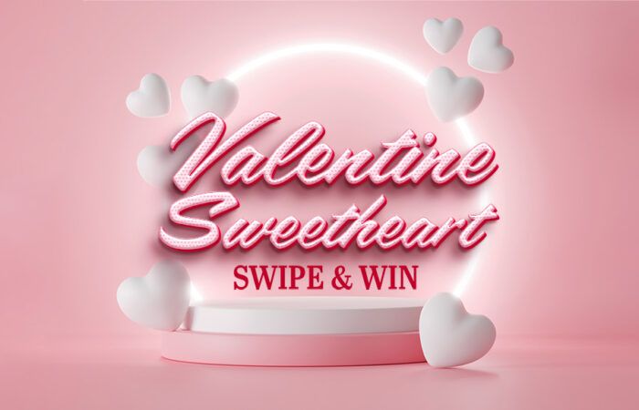 valentines day swipe and win